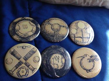 Quidditch Buttons - Teehee for nerdiness!