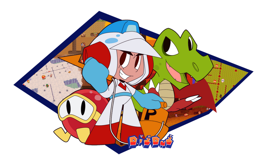 Dig Dig Characters Dig Dug by WHATiFGirl on DeviantArt