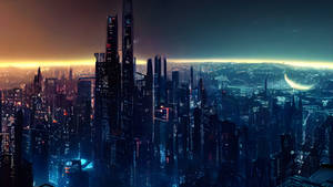 Midjourney AI Futuristic Cityscape 4K Wallpaper