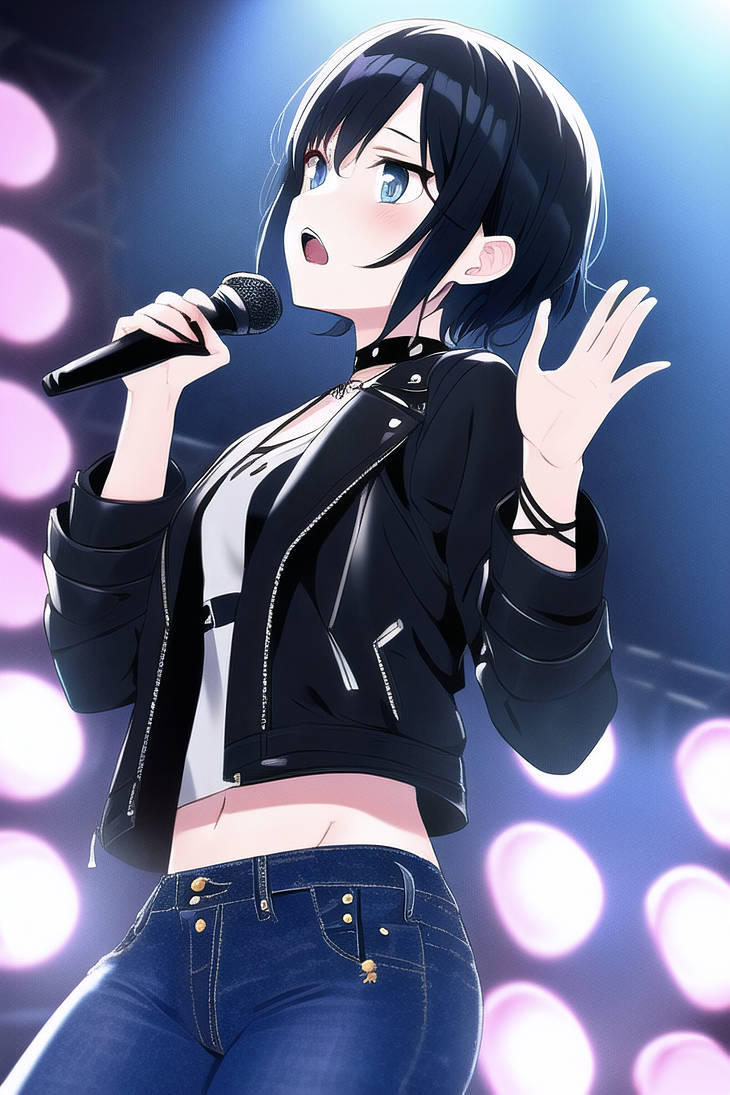 What Anime Focuses On Singing And Rapping NovelAI Anime Girl Singing by DarkPrncsAI on DeviantArt
