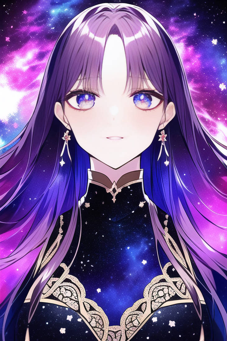 NovelAI Anime Galaxy Girl by DarkPrncsAI on DeviantArt