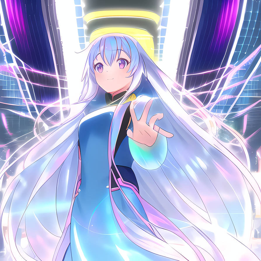 Stable Diffusion AI Iridescent Anime Girl by DarkPrncsAI on DeviantArt