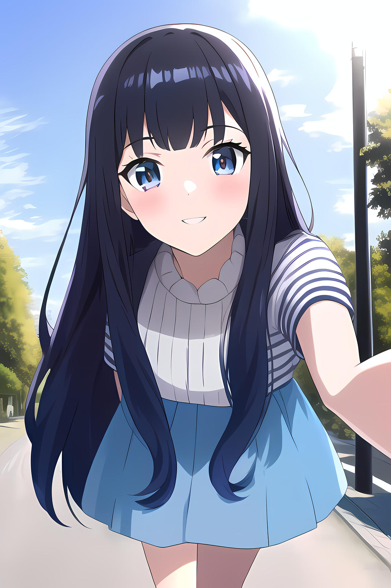 NovelAI Anime Girl Selfie by DarkPrncsAI on DeviantArt