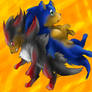 Grr. . . Get off, Sonic