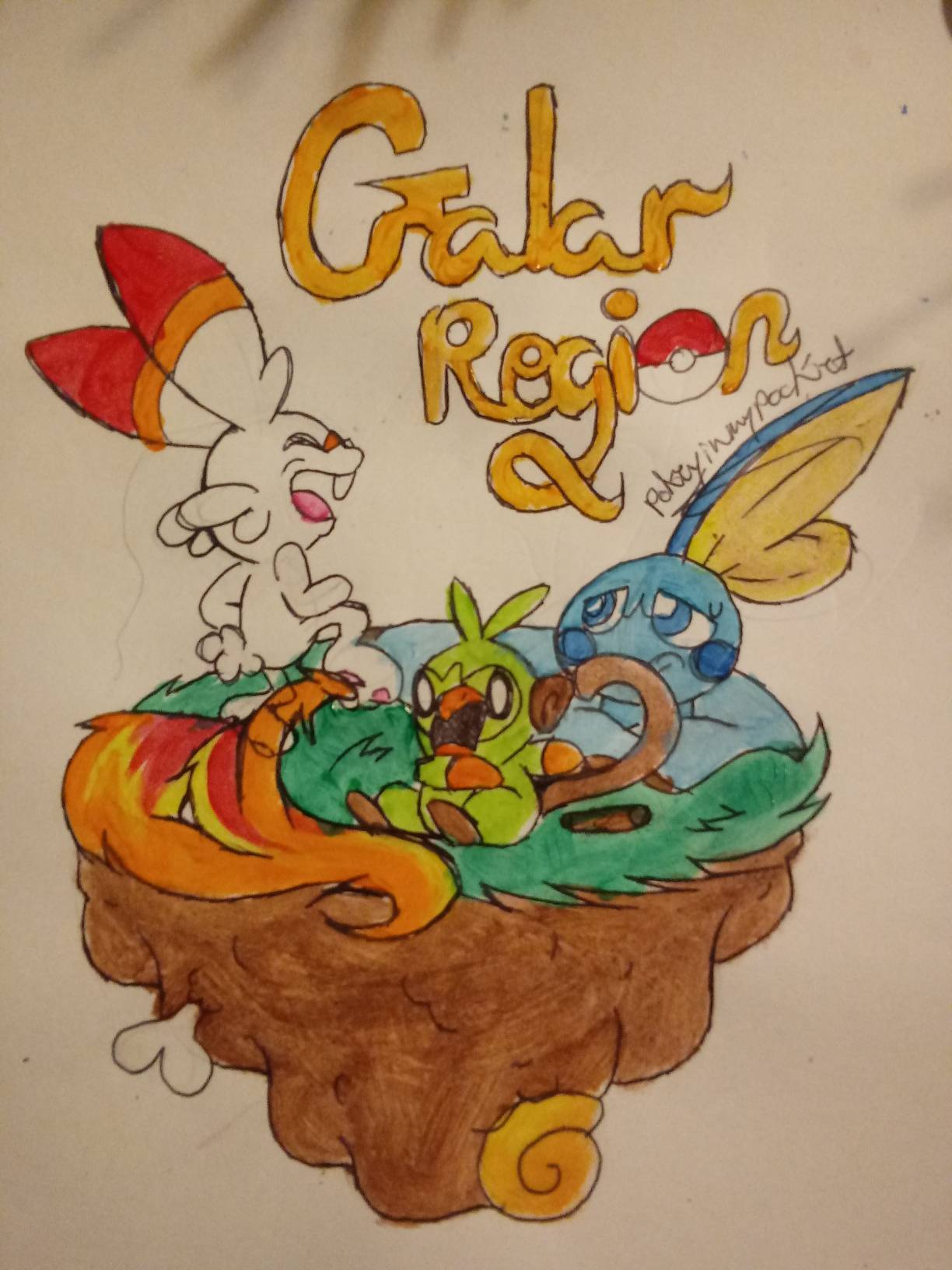 Galar Starters (painting) by pokeyinmypocket on DeviantArt