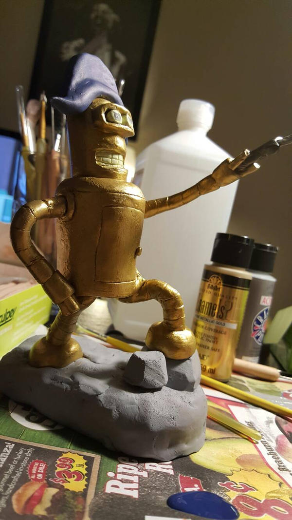 Squashed Bender bender by deadlockedsculptures on DeviantArt