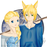 [Frozen/Rise of the Guardians /Oc] Mimi y Dustin