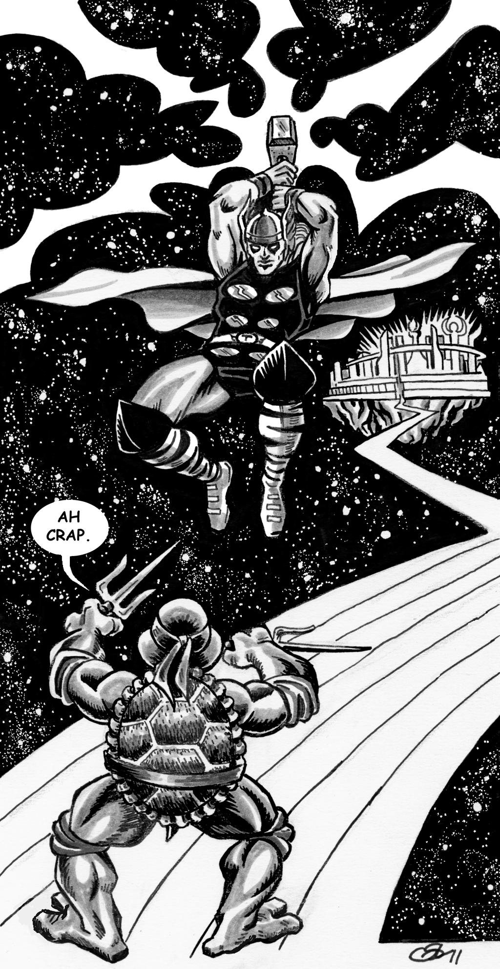 Raphael Vs Rash THOR vs RAPHAEL of TMNT by Ragnaroker on DeviantArt