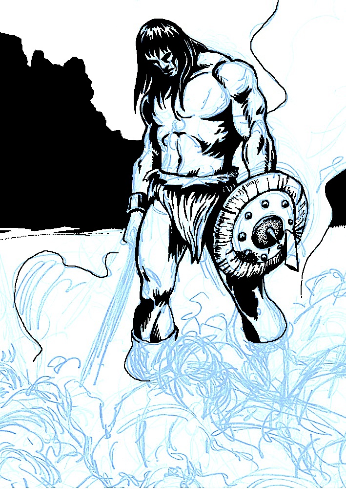 INKING BUSCEMA'S CONAN - WIP