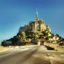 Mont-Saint-Michel in summer morning