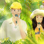 Loco and HWASA of MAMAMOO Fanart Scene