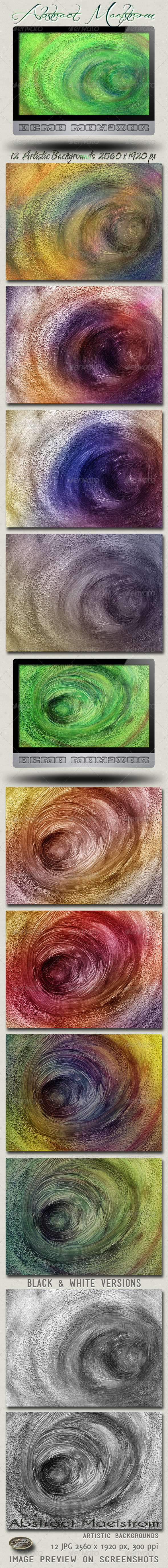 Abstract Maelstrom Artistic Backgrounds