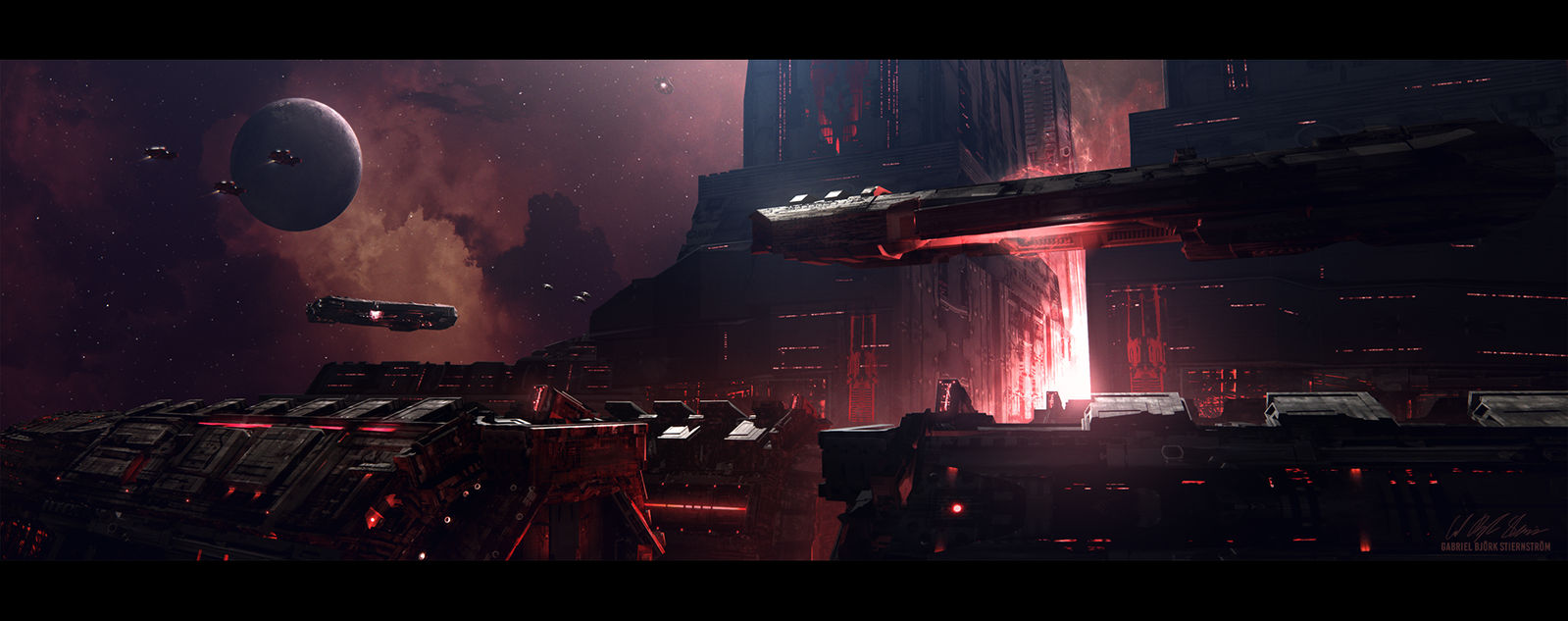 Hades' Star - Cerberus Station by GabrielBStiernstrom