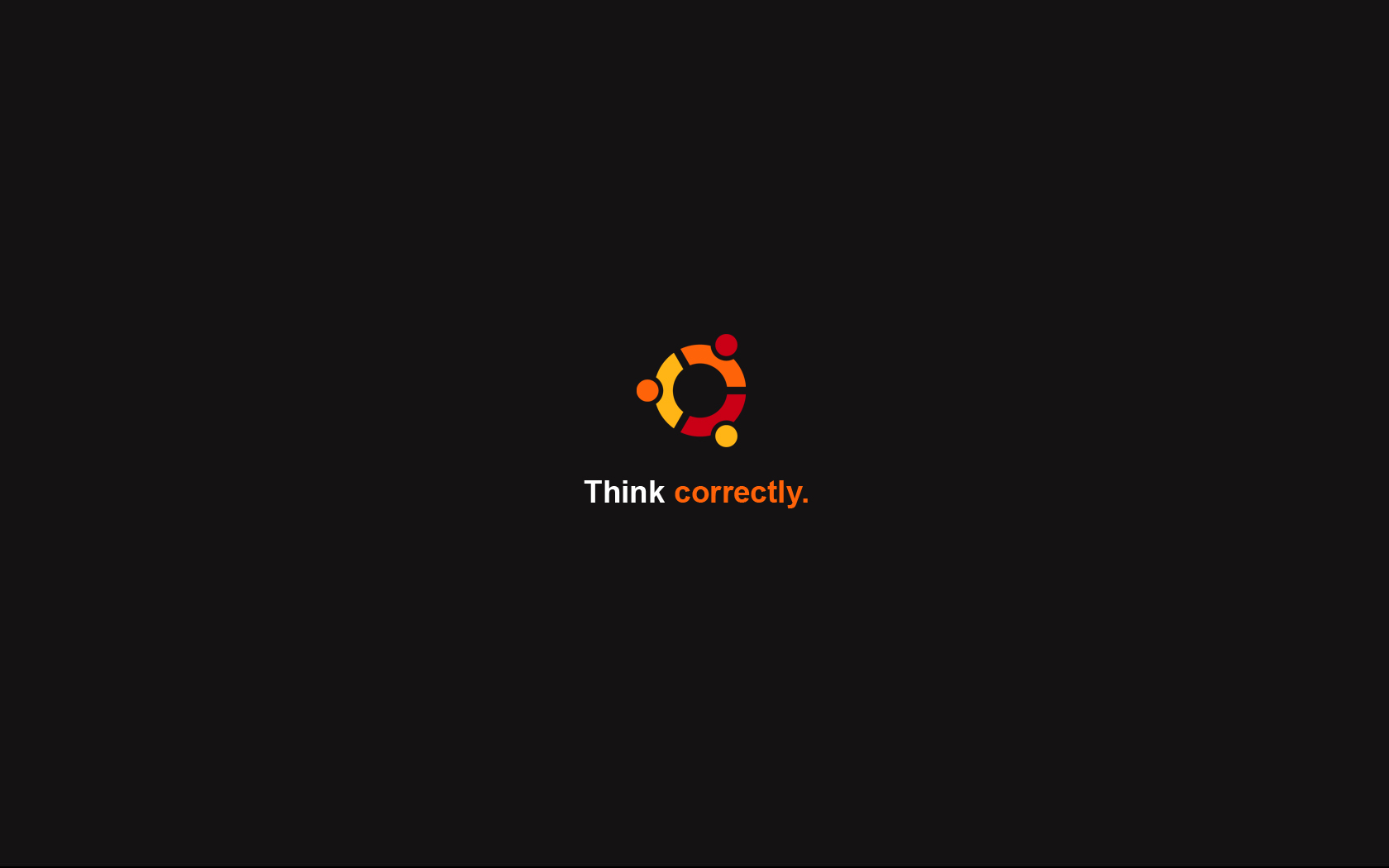 Think correctly - Ubuntu