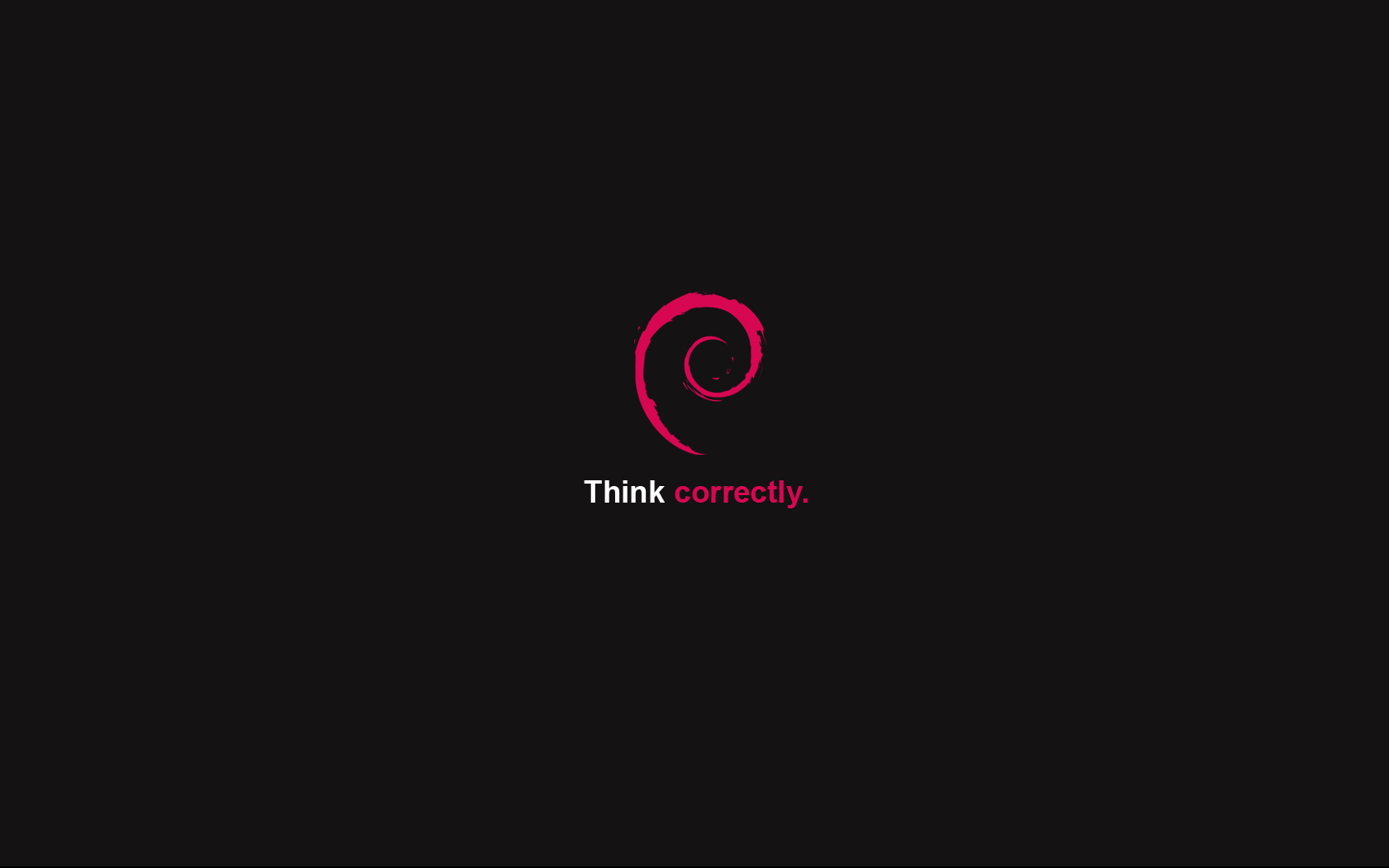 Think correctly - Debian