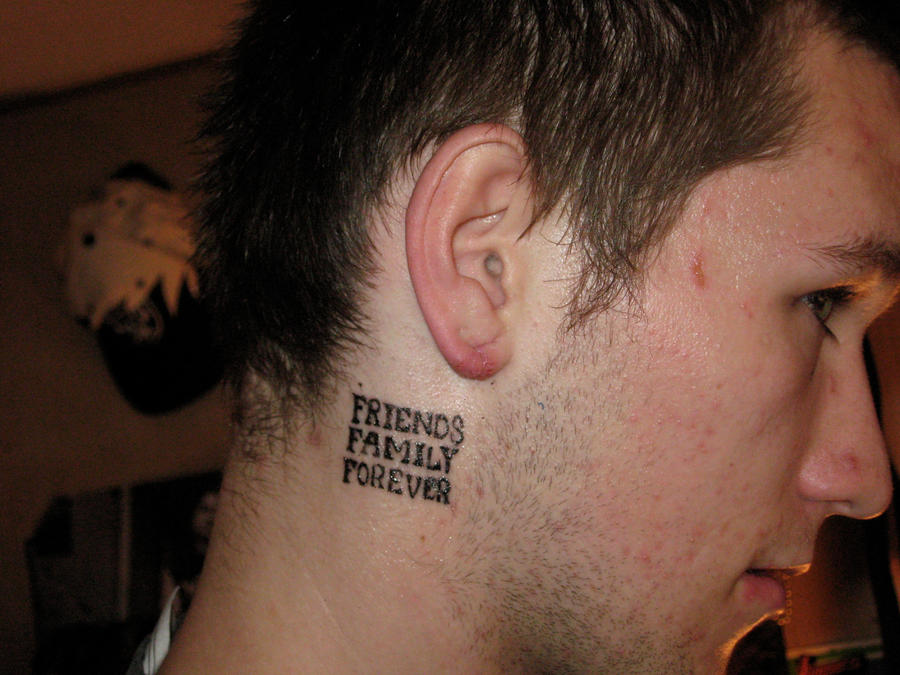 friends family forever tattoo