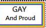 Gay and proud stamp