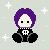 Purple goth avatar by SallyGauge