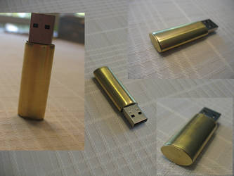 brass  thumb drive