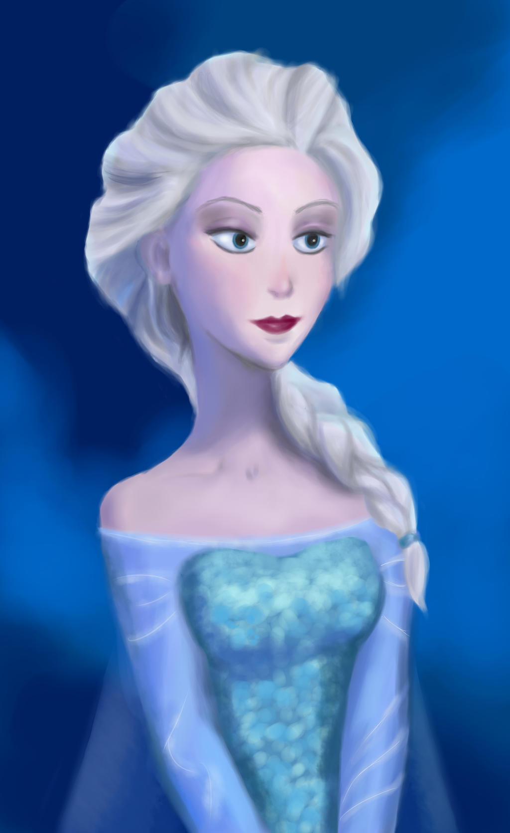 Elsa Portrait by BakasiaxD on DeviantArt