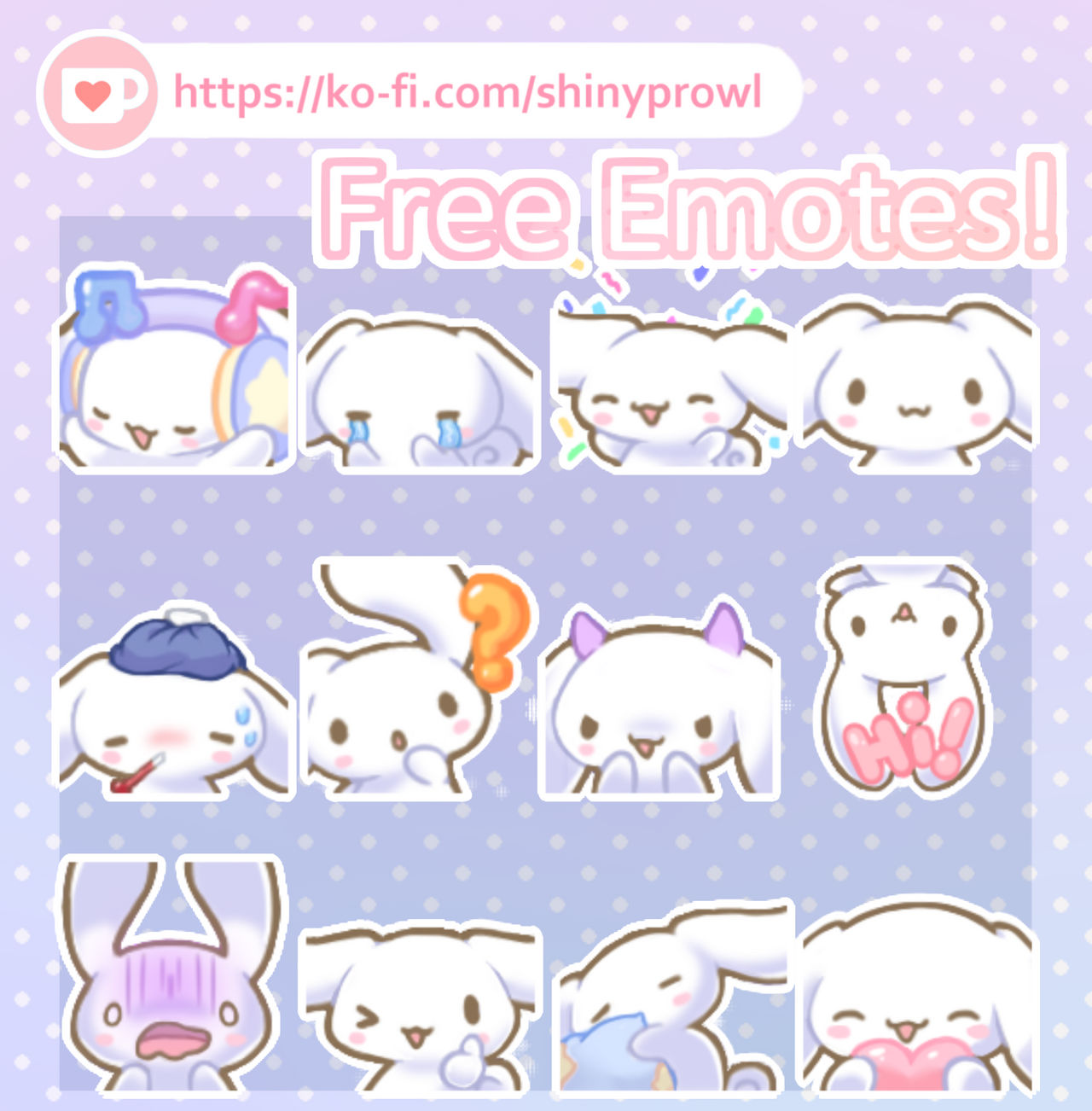 Free Cinnamoroll Emotes Pack by Shinyprowl on DeviantArt