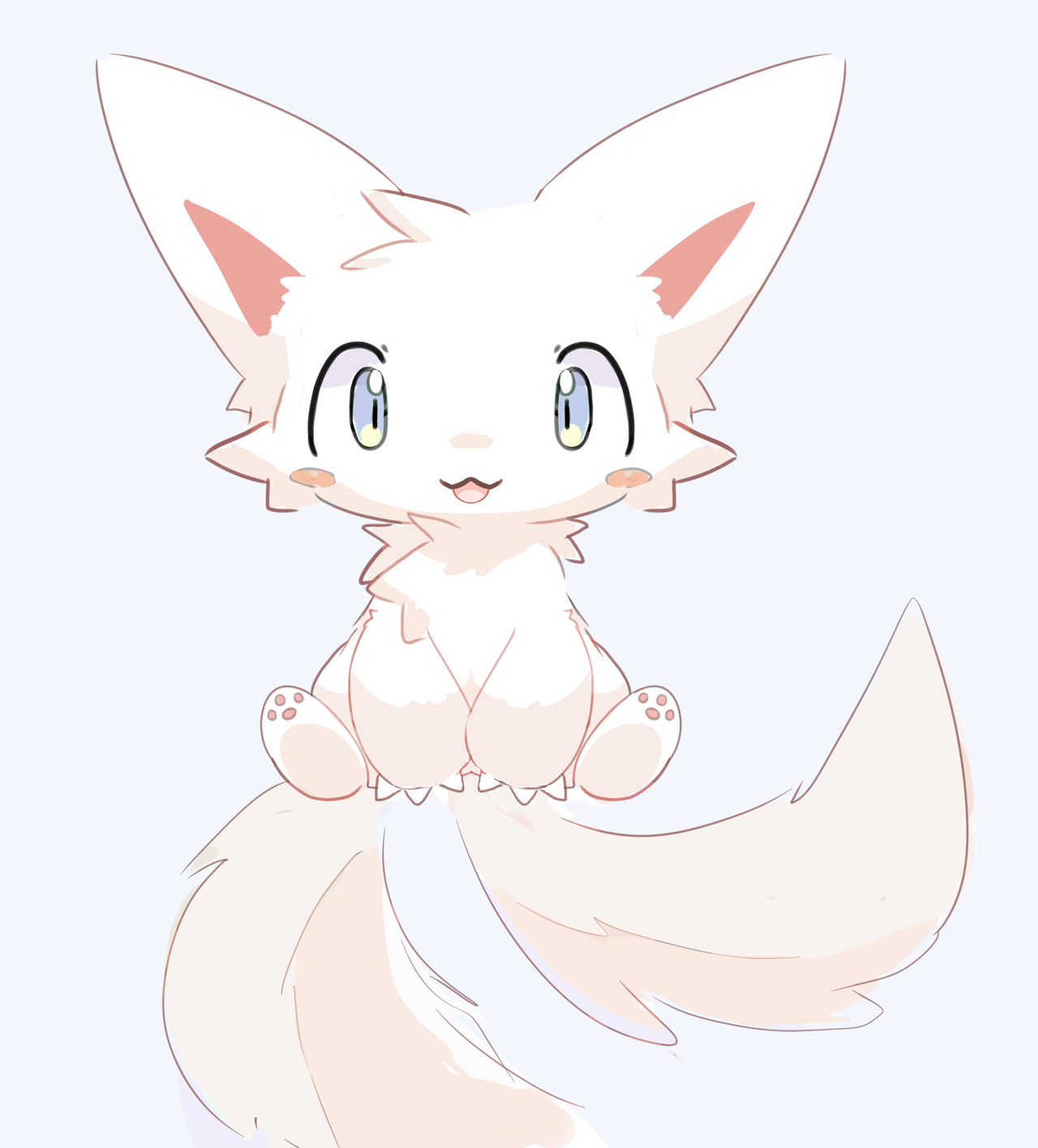 Fluffy Kitsune Doodle