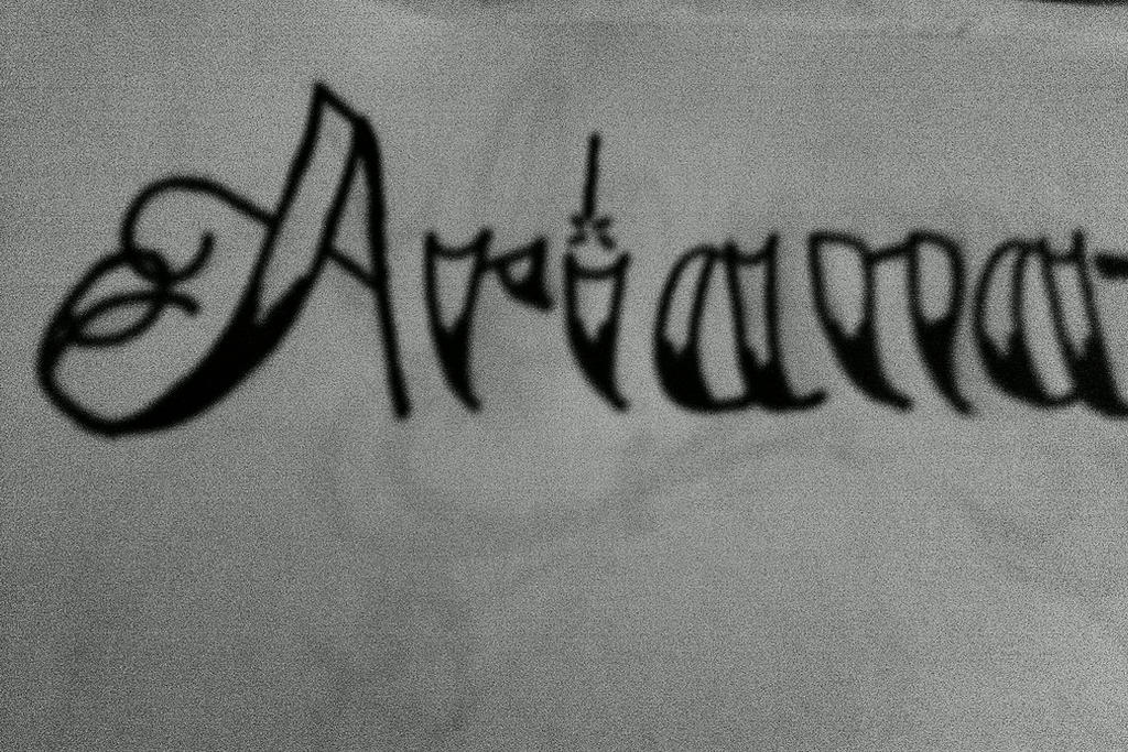 Ariah Lettering lettering by Yerbamala5612 on DeviantArt