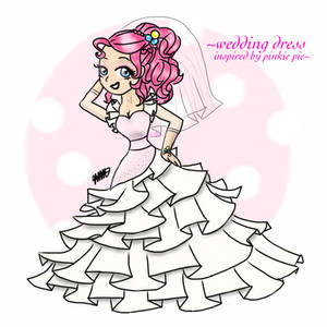 Pinkie Pie Inspired Wedding Dress