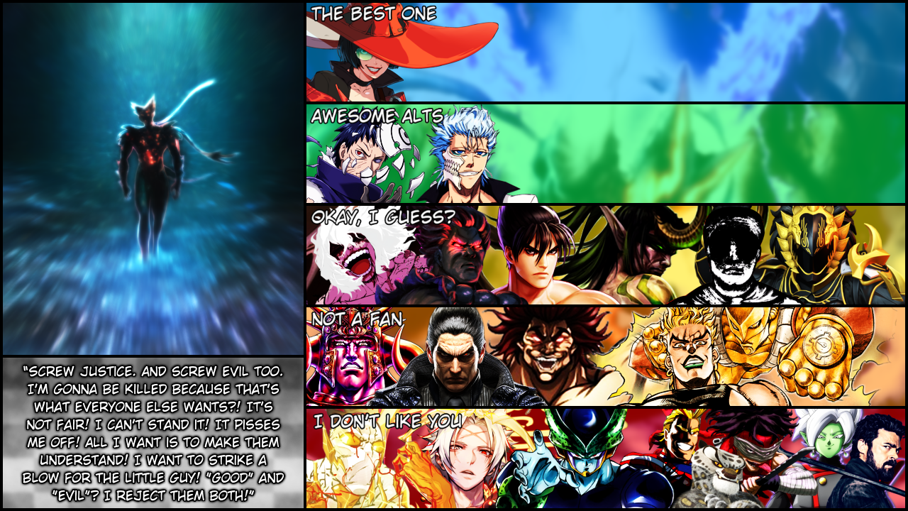 Made a full tier list of stands