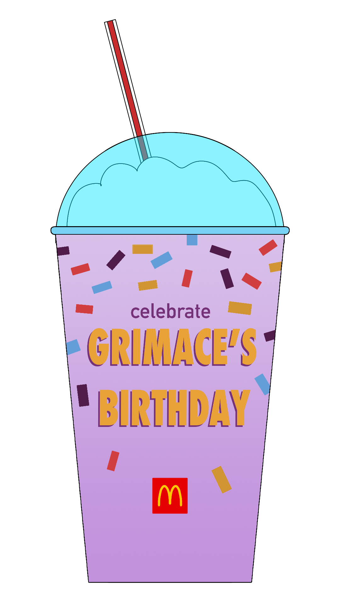 Grimace Milkshake Vector by Polarman546 on DeviantArt