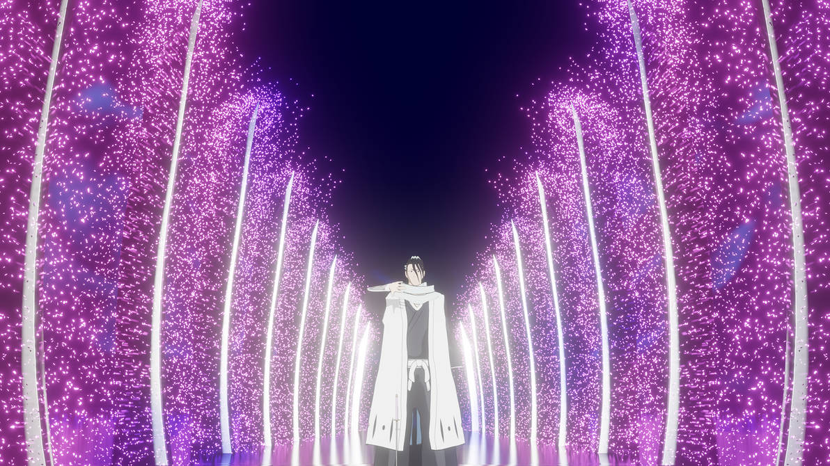 Bleach: Kuchiki Byakuya - Bankai, Senbonzakura by Hevolele on DeviantArt