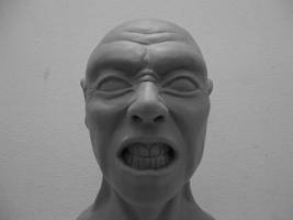Angry Plasticina Bust