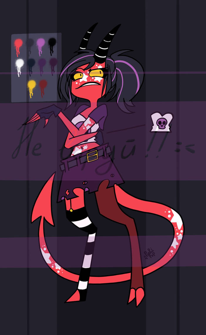 Imp girl adopt from my friend by ILoveFraxus on DeviantArt