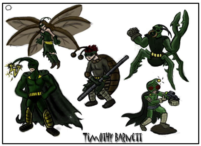 Dc Insect Hero 5 Insect Heros by TTank999 on DeviantArt