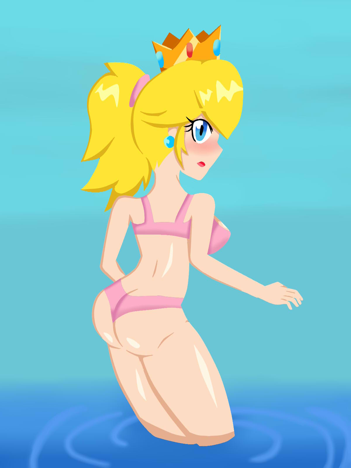 Sin Traso Peach En La Playa