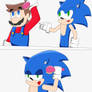 mario y sonic cepillo de cabello 1
