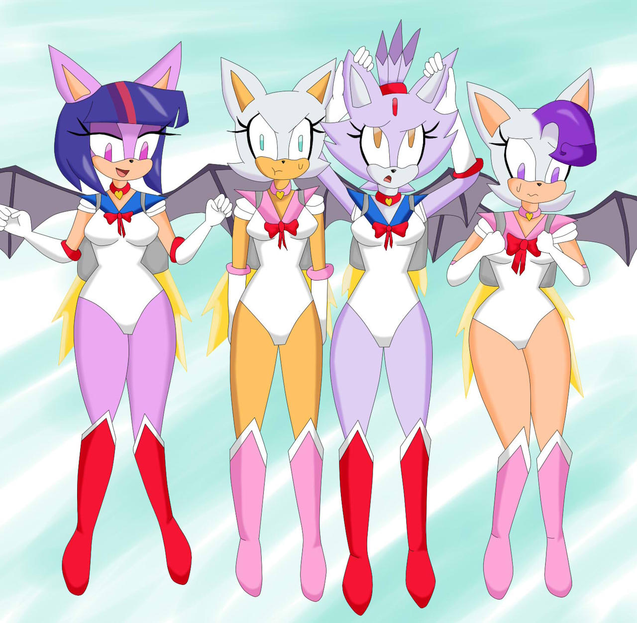 super chicas equipo rouge the bat
