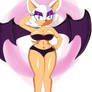 Rouge the bat traje negro