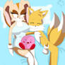 Cream Kirby Tails En La Cama durmiendo