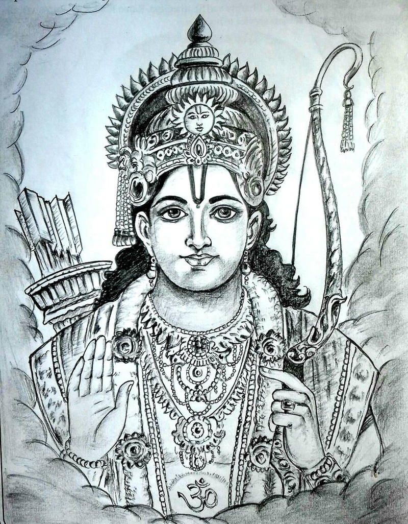 god ram pencil sketch by sdevarao on DeviantArt