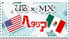 Hetalia US x MX - Stamp