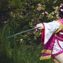 Samurai Warriors Cosplay. Fighting Noh