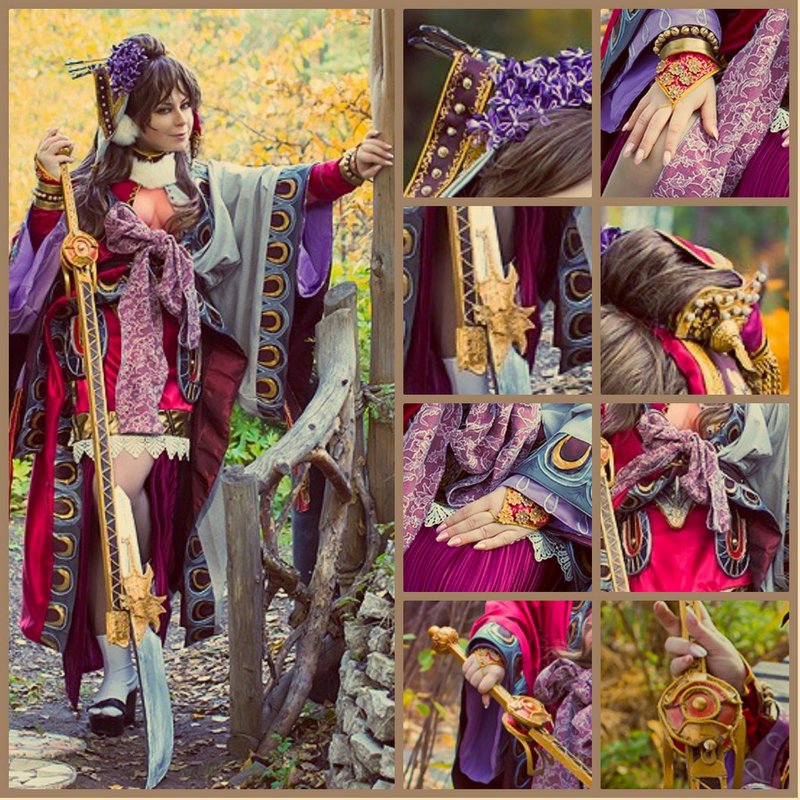 Sengoku Taisen Cosplay - Kinhime in details