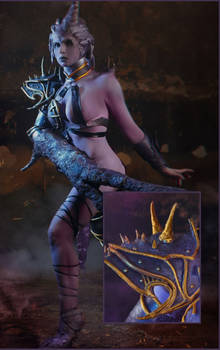 Warhammer 40,000 Cosplay - Pauldron for Demonette