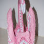 3d Origami pink swan