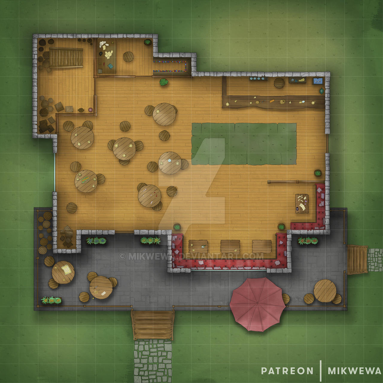 Inn Battle Map by mikwewa on DeviantArt