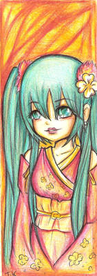 New Year Miku - Bookmark