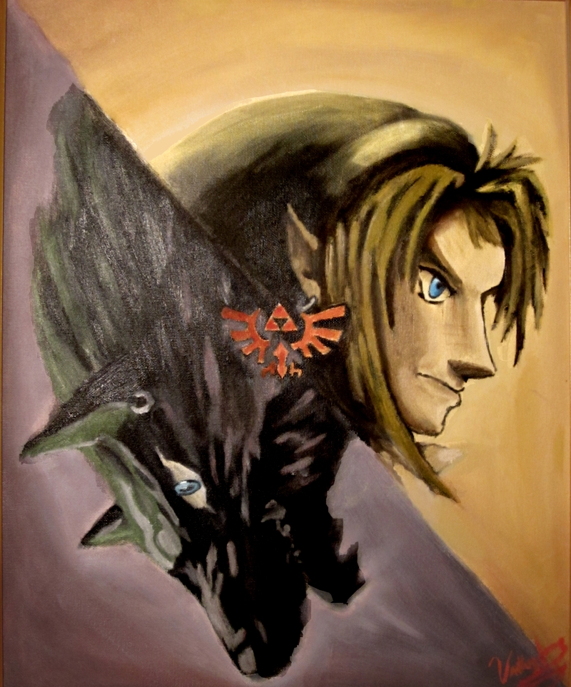 Link and wolf