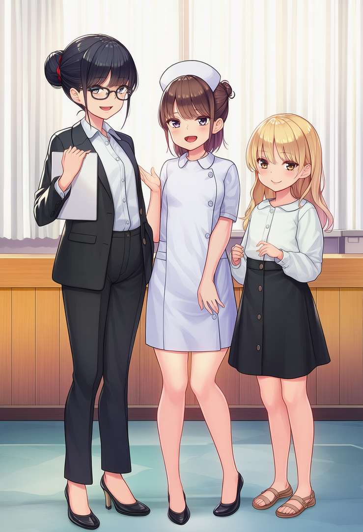 Dress Up to Jobs transformation by karekaka on DeviantArt