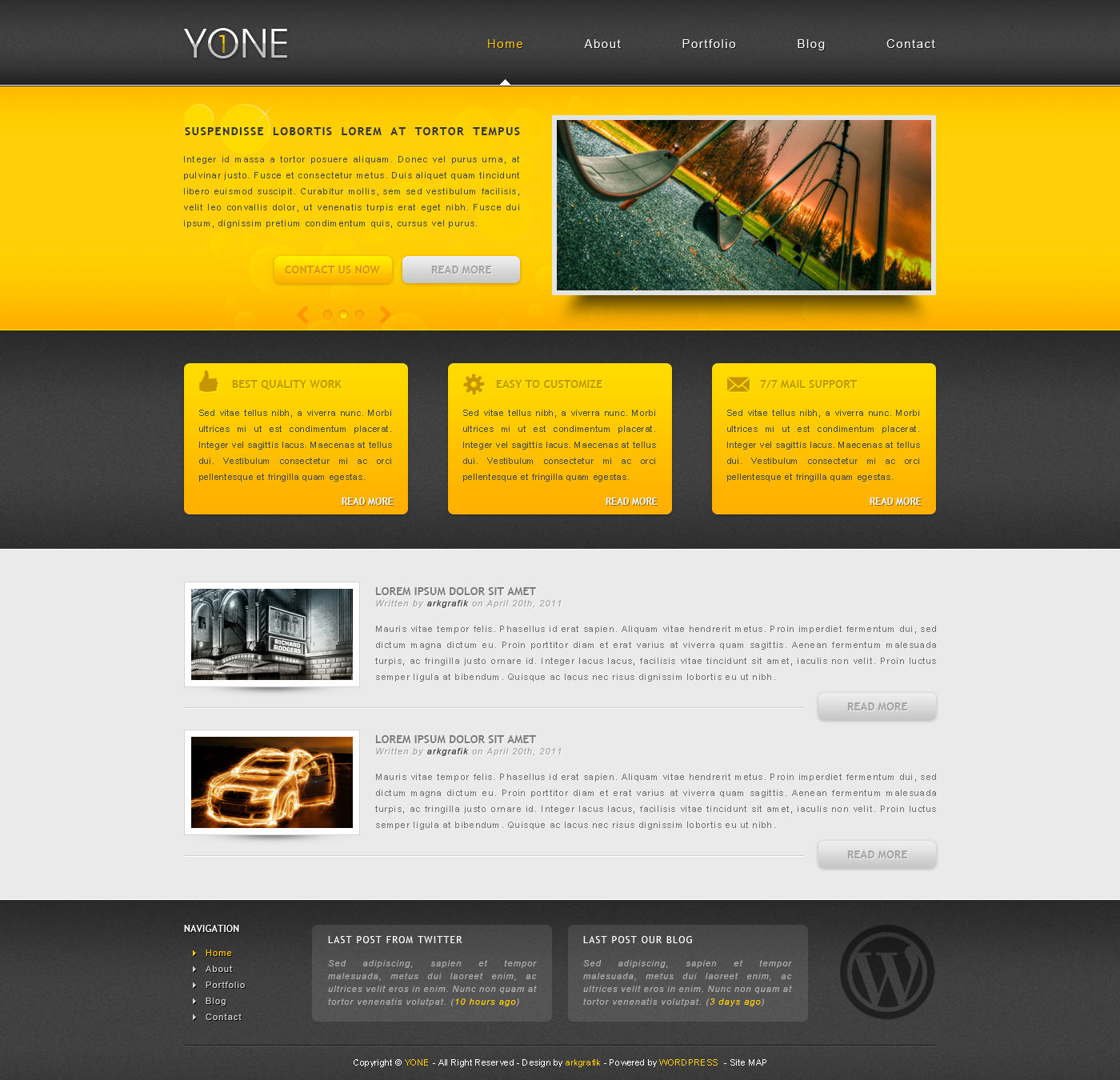 YONE wordpress template